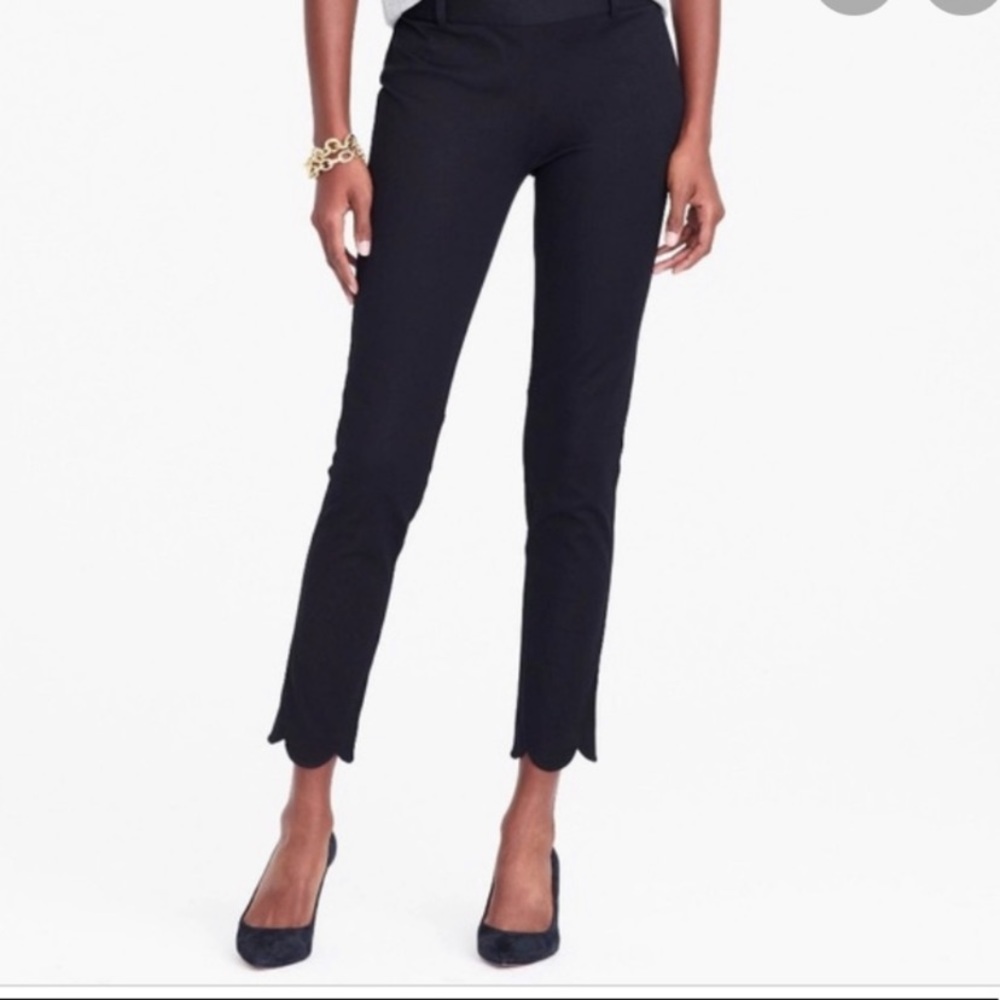 NWT J. Crew Factory Scalloped Edge Trouser Pants